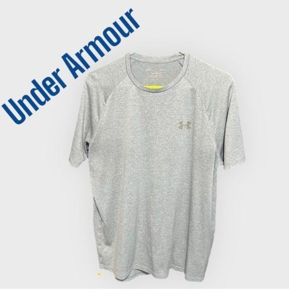 Under Armour “The Tech Tee” Athletic Tee Shirt Men’s Size Medium (M) Gray